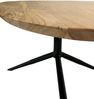 FINEBUY Couchtisch FB112559 Akazie Massivholz 87x50 cm Sofatisch mit Metallgestell (Eleganter Materialmix aus Holz und Metall), Handgefertigt im modernen Stil Bild 4