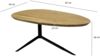 FINEBUY Couchtisch FB112559 Akazie Massivholz 87x50 cm Sofatisch mit Metallgestell (Eleganter Materialmix aus Holz und Metall), Handgefertigt im modernen Stil Bild 3