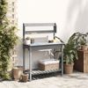 vidaXL Pflanztisch mit Waschbecken 147,5x44x139,5 cm Massivholz Tanne 156348 Bild 3