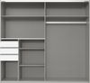 Schwebetürenschrank >Susanetta< in Weiß - 225x210x64cm (BxHxT) Bild 3