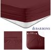 BARBONS Spannbettlaken Jersey 2er Bettlaken, 145 g/m² Spannbetttuch, bis zu 25cm Höhe, Topper, 100% Baumwolle, Gummizug: rundum, (2 Stück), Rundgummi, Atmungsaktiv Bild 4
