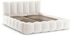 Micadoni Stauraumbett mit Kopfteil Lupine Boucle Baloo Weiß 160x200 Bild 2