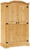 vidaXL Kleiderschrank Mexiko-Stil Kiefernholz 2 Türen 243732 Bild 2
