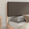 vidaXL Bettgestell mit gepolstertem Kopfteil Taupe 200 x 200 cm 3398142 Bild 3