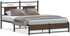 vidaXL Bettgestell ohne Matratze Braun Eiche 140x200 cm Holzwerkstoff 4107017 Bild 2