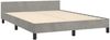 Doppelbett, Bettgestell Modernen ohne Matratze Hellgrau 140x190 cm Samt d2457e Bild 4