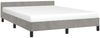 Doppelbett, Bettgestell Modernen ohne Matratze Hellgrau 140x190 cm Samt d2457e Bild 3
