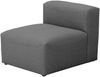Sofa Element ohne Armlehne Kattrina Flachgewebe anthrazit Bild 2