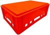 3x BURI Fleischkiste E2 Rot 60 x 40 x 20 cm Lagerkiste, Meischkiste, Metzgerkiste Eurobox aus Deutschland lebensmittelecht, robust, stapelbar Bild 3