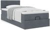 vidaXL Ottoman-Bett mit Matratze Dunkelgrau 100x200 cm Samt 3311754 Bild 4