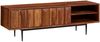Lowboard Sheesham Massivholz 123x42x35cm TV-Kommode mit Türen Modernes Design Bild 2
