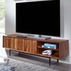 Lowboard Sheesham Massivholz 123x42x35cm TV-Kommode mit Türen Modernes Design Bild 4