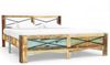 Doppelbett, Betten für Erwachsene, Massivholzbett ohne Matratze Altholz 140x200 cm de3510 Bild 2