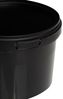 BENBOW Aufbewahrungssystem Eimer mit Deckel 30 20 10 5 3 1 0,5 L Schwarz Lebensmittelecht Eimer, Polypropylen - Lebensmittelecht, Geschmacksneutral, Auslaufsicher, (10-tlg, PZH-, BRC- und DIN-ISO-zertifiziert), für Lebensmittel, Farben, Chemikalien Bild 3