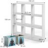 Kinderregal Nove Weiß 104 x 108 cm mit 6 Faltboxen Vicco Bild 3
