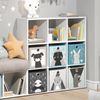 Kinderregal Nove Weiß 104 x 108 cm mit 6 Faltboxen Vicco Bild 5