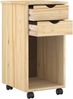 vidaXL Rollschrank Braun 34 x 39 x 65,5 cm Massives Kiefernholz 42032391 Bild 3