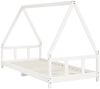 vidaXL Kinderbett Weiß 90x200 cm Massivholz Kiefer 834454 Bild 3