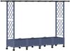 vidaXL Hochbeet mit Rankgitter und Dach Grau 203 x 40 x 127 cm PP 3423158 Bild 2