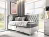 Boxspringbett 'Lenda Junior 3' grau 100x200 cm Links Bild 2