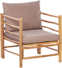 Ecksofa CERRETO Bambusholz Taupe Bild 4