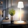 LED Tischleuchte, Touchdimmer, Akku, sandweiß, H 38 cm Bild 2