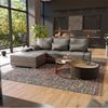 Juskys Sofa Davos Links mit Schlaffunktion - Ecksofa für Wohnzimmer mit Bettkasten & LED - Stoff Schlafsofa L Form Couch Beleuchtung - Hellgrau Bild 2