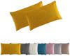 MOON Heimtextilien Kissenhülle 2er Pack Kissenbezug versch. Größen Polyester Reißverschluss Moon, Leinen-Optik Bild 5