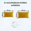 MOON Heimtextilien Kissenhülle 2er Pack Kissenbezug versch. Größen Polyester Reißverschluss Moon, Leinen-Optik Bild 3