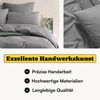 Seralino Bettwäsche Set, Perkal, 2 teilig, 100% Bio Baumwolle, ab gr. 135x200, Perkal, besonders weich & atmungsaktiv, BCI zertifiziert, mit Reißverschluss Bild 2