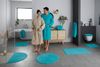 OTTO home Badematte Vanessa, Badvorleger, Badezimmer Teppich, Höhe 10 mm, rutschhemmend beschichtet, schnell trocknend, strapazierfähig, fußbodenheizungsgeeignet, Polyester, rechteckig, Badteppich, weiche Haptik, unifarben Bild 2
