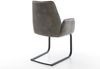 Freischwinger Zoa-Flex Mikrofaser Grau Antik Freischwinger flach Schwarz Taschenfederkern Bild 5