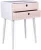 Nachttisch >Rimini< in Weiss, Melamin - 32x65,5x45cm (BxHxT) Bild 2