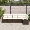 vidaXL Gartensofa-set 6 pcs Braun Poly-Rattan 3346058 Bild 3