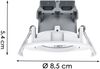 LED Einbaustrahler PAMIR dimmbar rund Ø8,5cm schwenkbar Weiß matt Bild 4