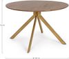 Esstisch Masherma aus Mangoholz, rund im Retro Chic, Natur, 120 cm Durchmesser, Spider-Gestell Bild 3