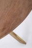 Esstisch Masherma aus Mangoholz, rund im Retro Chic, Natur, 120 cm Durchmesser, Spider-Gestell Bild 2