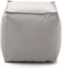 Dmora Aron Pouf, Multifunktionspouf, Relaxsessel aus gepolstertem Stoff, 100 % Made in Italy, 45x45h45 cm, Weiß Bild 5