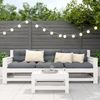 vidaXL Gartenhocker Weiß 62x30x32 cm Massivholz Kiefer 844894 Bild 3