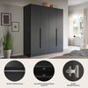 Home affaire Schrank-Set Skarde moderner Kleiderschrank Schlafzimmerschrank, (1-St, wähle deine beste Schrank Kombination), Skarde Kleiderschrank 160 cm, 2 Kleiderstangen und 2 Böden Bild 3