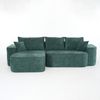 Ecksofa aus Chenille 262 cm mit modularem System, grün Bild 5