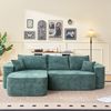 Ecksofa aus Chenille 262 cm mit modularem System, grün Bild 2