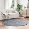vidaXL Teppich Shaggy Hochflor NAVARRA Silbergrau 160x160 cm Polyester 4102916 Bild 3