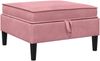 vidaXL Sofa-Hocker mit Stauraum Rosa Samt 42027136 Bild 2