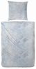 Westminster Feinbiber Bettwäsche 155x220 Rosen Zweige blau silber sand 173095-38 Bild 4