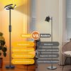 MUPOO Deckenfluter Stehlampe Wohnzimmer Moderne LED Stehlampe Dimmbar 36W, mit Stecker, 312° Drehbaren Ringlichtern für Wohnzimmer,Schlafzimmer,Büro,Hotel Bild 1
