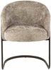 Armstuhl Yawe 2er-Set mit Schwinggestell, Teddy-Stoff, Sand Bild 4