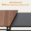 MULISOFT Beistelltisch Couchtisch Satztische für Wohnzimmer Kaffeetisch stapelbar (2er Set, großer Tisch(52x33x43cm),Kleiner Tisch(37x37x47cm), Beistelltisch 2er-Set Unregelmäßiger quadratischer Tisch Bild 3