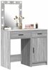 vidaXL Schminktisch mit Tür 2 pcs Grau 50 x 41 x 135 cm Holzwerkstoff 3334241 Bild 3