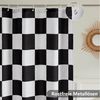 FOUORTUNATE-BEE Duschvorhang Karierter Duschvorhang für Badezimmer Hübsches Retro-Schachbrettmuster Breite 180 cm (Duschgardine in Vintage-Ästhetik, maschinenwaschbar, Stoffduschvorhang) Bild 4